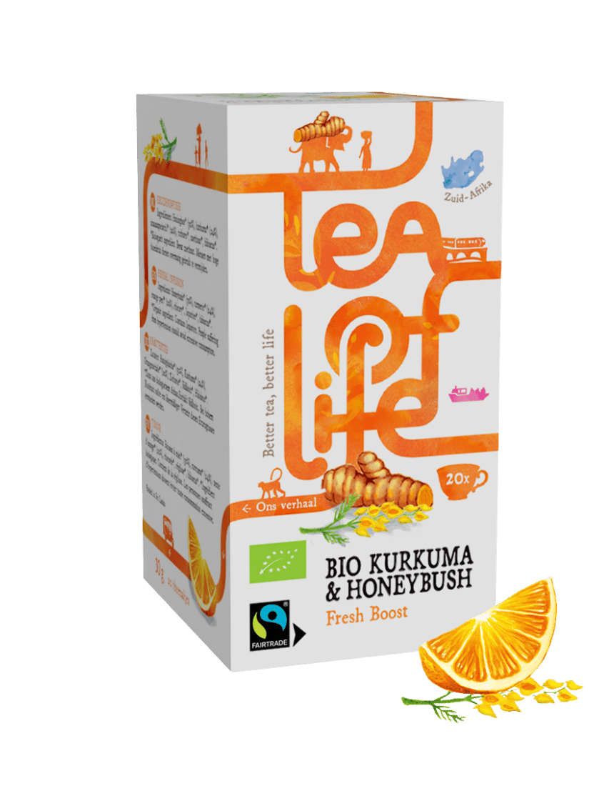 Tea of Life Kurkuma, sinaasappel & Honeybush fresh start