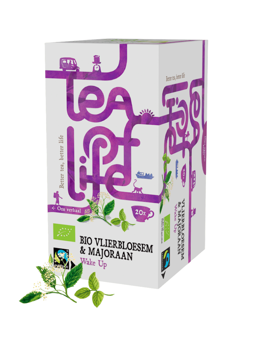 Tea of Life vlierbloesem marjoraan & Venkel wake up